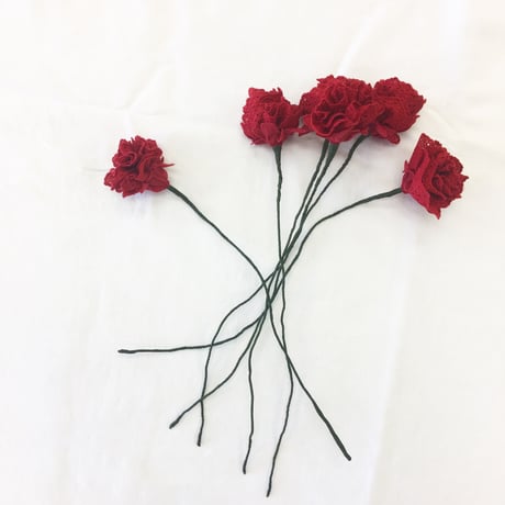 Artificial Flower / Carmine Red