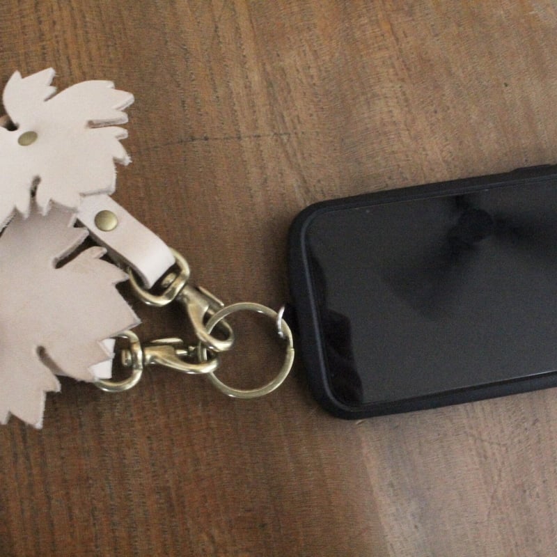 mimosa ストラップ レザーストラップ 型押しミモザイエロー | CUSTOM