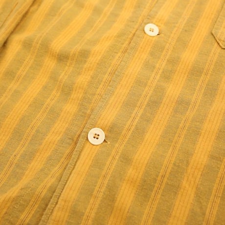 Garment dyed Stripe Pattern Pajama Shirt