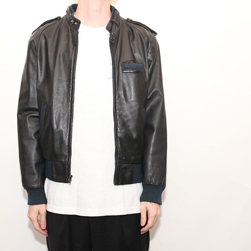 90\"sレア物【メンバーズオンリー】【MEMBERS ONLY】レザージャケット 90s〜 MEMBERS ONLY 本革 レザージャケット メンバーズオンリー
