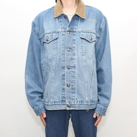 Corduroy Collar Denim Jacket