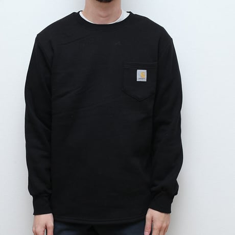 カーハート ポケット付きスウェット Carhartt Black