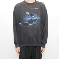 90s Tultex Killer Whale Sweat Shirt