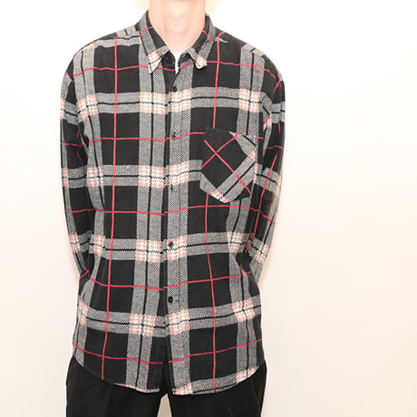 70s Vintage Flannel Check L/S Shirt
