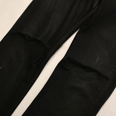 90s Levi's 501 Denim Pants "Black Coated & Damage"
