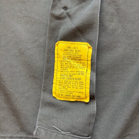 80s US.ARMY OG507 Utility Shirt