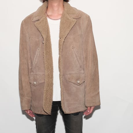 Suede Boa Coat