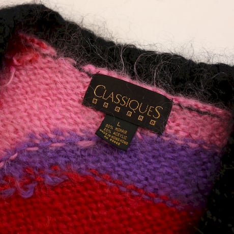 Mohair Brend Knit Cardigan Loose Silhouette