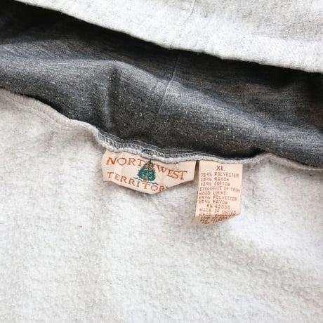 90's North West Territory Zip Up Sweat Hoodie