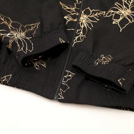 Fake Suede Flower Pattern Jacket