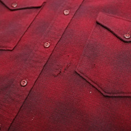 50s Pendleton Ombre Plaid Wool Shirt
