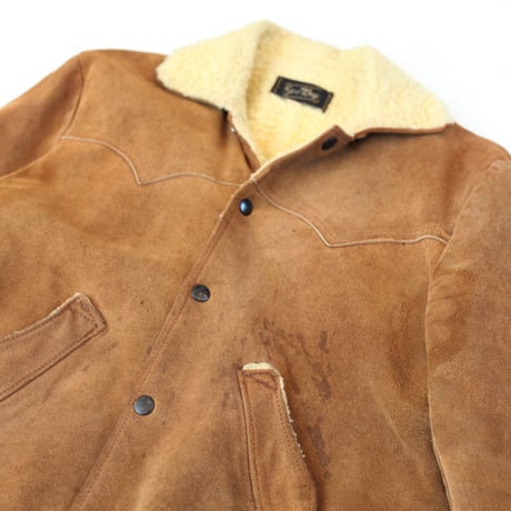 Vintage  Suede Boa Jacket