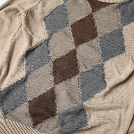 Argyle Cotton Sweater