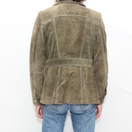 Suede Leather Safari Jacket