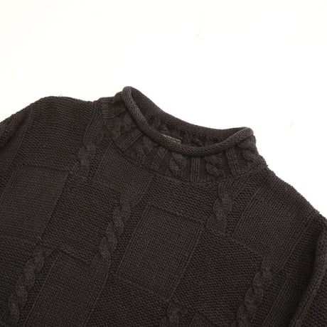 Mockneck Ramie × Cotton Knit Sweater