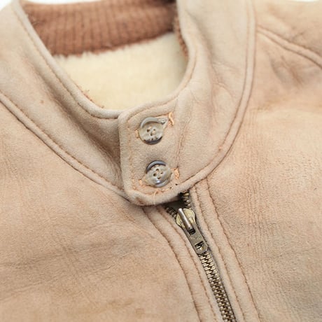 Vintage Mouton Zip Up Jacket