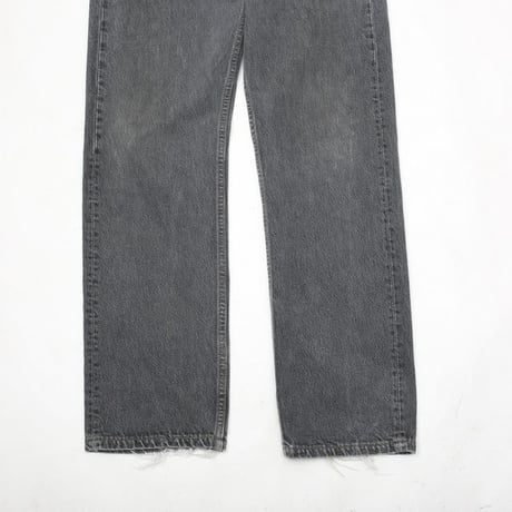 90s Levi's 501 "Yarn-dyed" Black Denim Pants