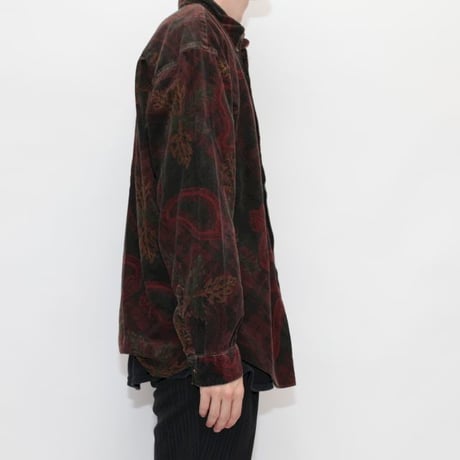 Paisley Pattern Corduroy L/S Shirt