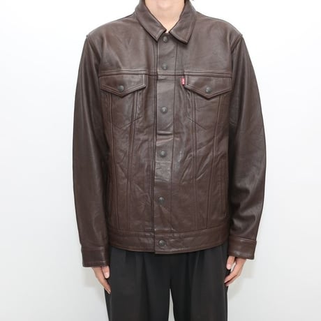 Levi's Leather Trucker Jacket "Big E"