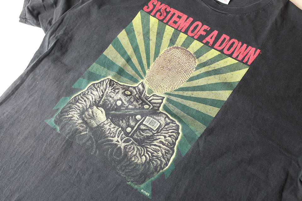 激レア両面1998年system of a downビンテージオリジナルtシャツ 激レア両面1998年system of a downビンテージオリジナルtシャツ