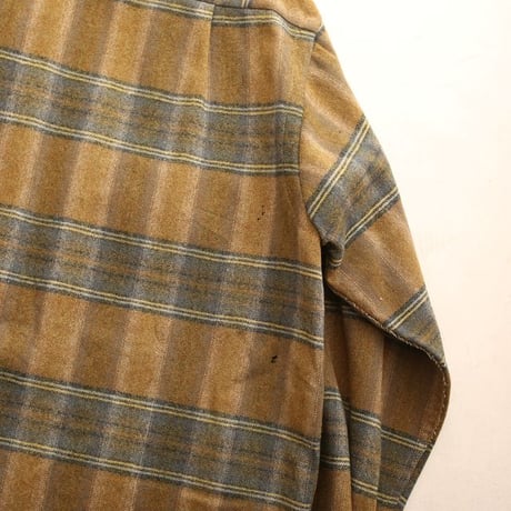 70s Wool Plaid Loop Shirt