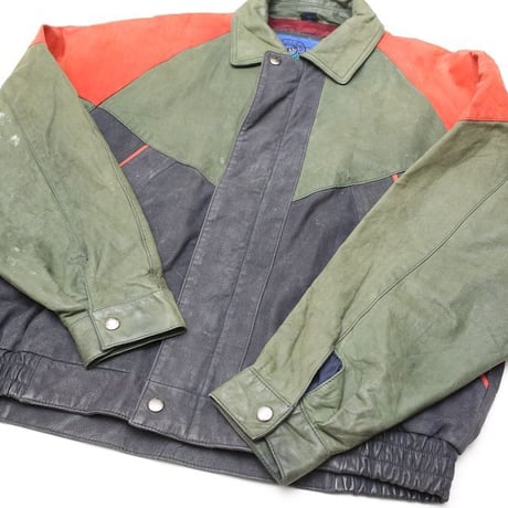 Multi Color Leather Jacket