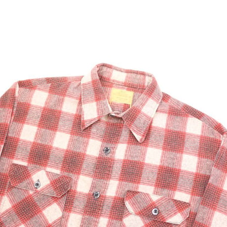 70's Sears Checked Flannel L/S Shirt