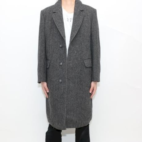 LONDON FOG Herringbone Wool Coat MADE IN USA