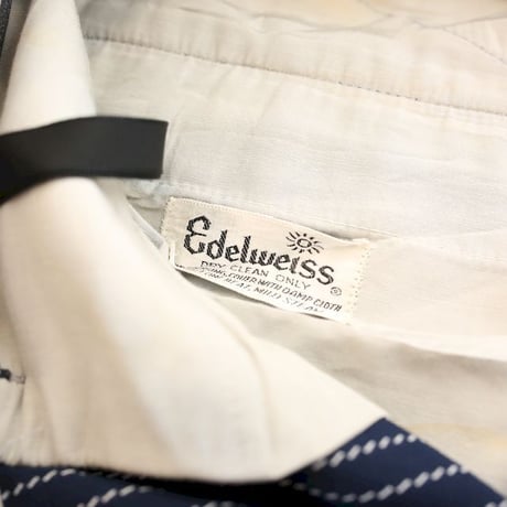 Vintage Striped Pattern Flared Polyester Slacks Pants
