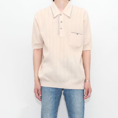 Euro Vintage Knit Polo Shirt