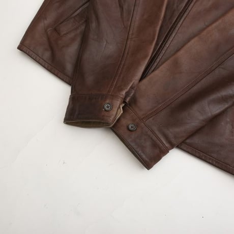 90s Polo by Ralph Lauren Lamb Leather Jacket