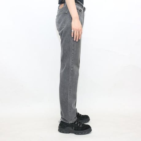 90s Levi's 501 "Yarn-dyed" Black Denim Pants