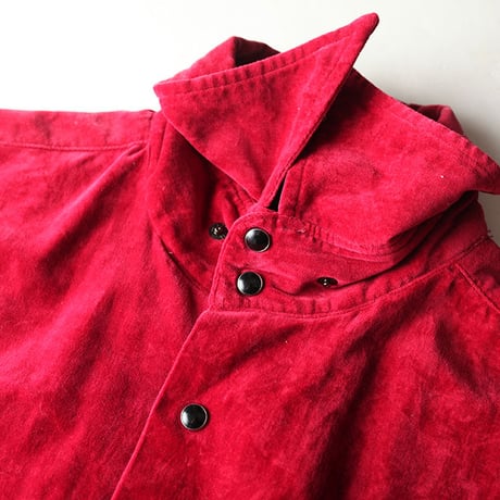 Red Velor Western Shirt