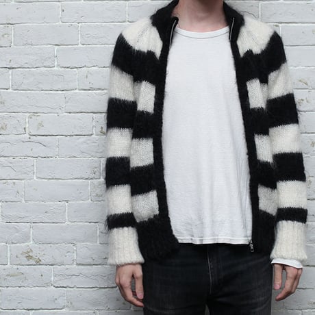 Zip Up Mohair Sweater