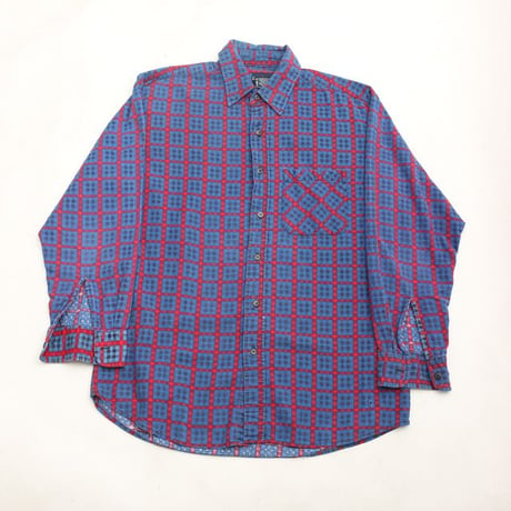 Plaid Print Flannel Shirt