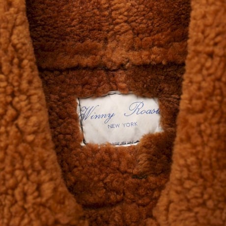 Black Mouton Coat MADE IN USA