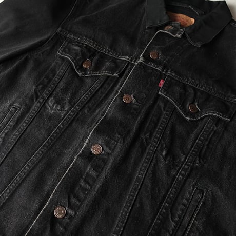 Levis Black Denim Trucker Jacket  2 tone