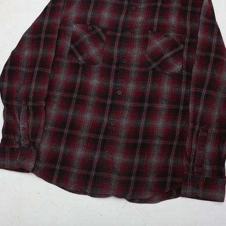 Ombre Check Flannel Shirt