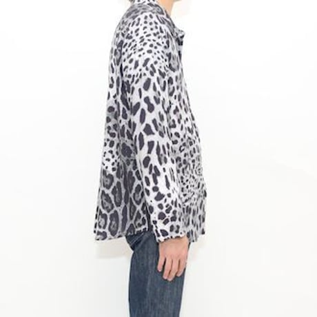 Leopard Pattern Rayon L/S Shirt