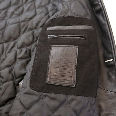 Black Leather Coat Loose Silhouette