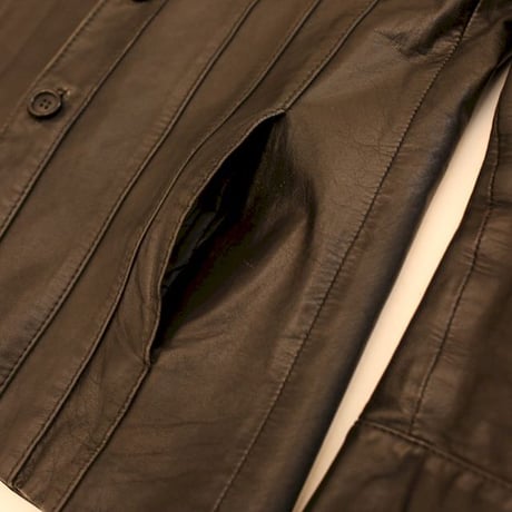 Black Leather Trucker Jacket