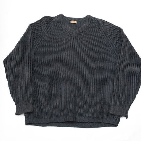 50's Jaeger V-Neck Knit Sweater Made In Great Britain