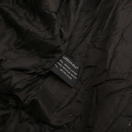 LONDON FOG Black Leather Jacket