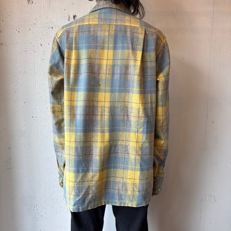 50s Pendleton Wool Plaid Loop Shirt