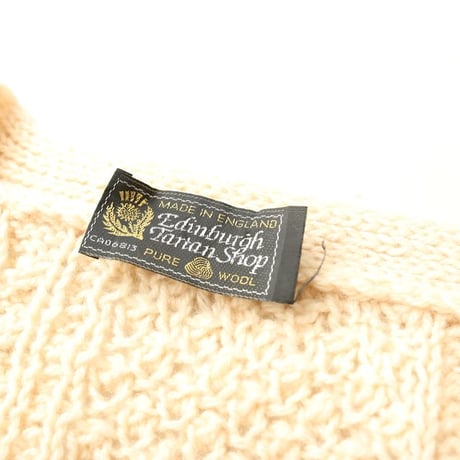 Cable Knit Cardigan MADE IN ENGLAND