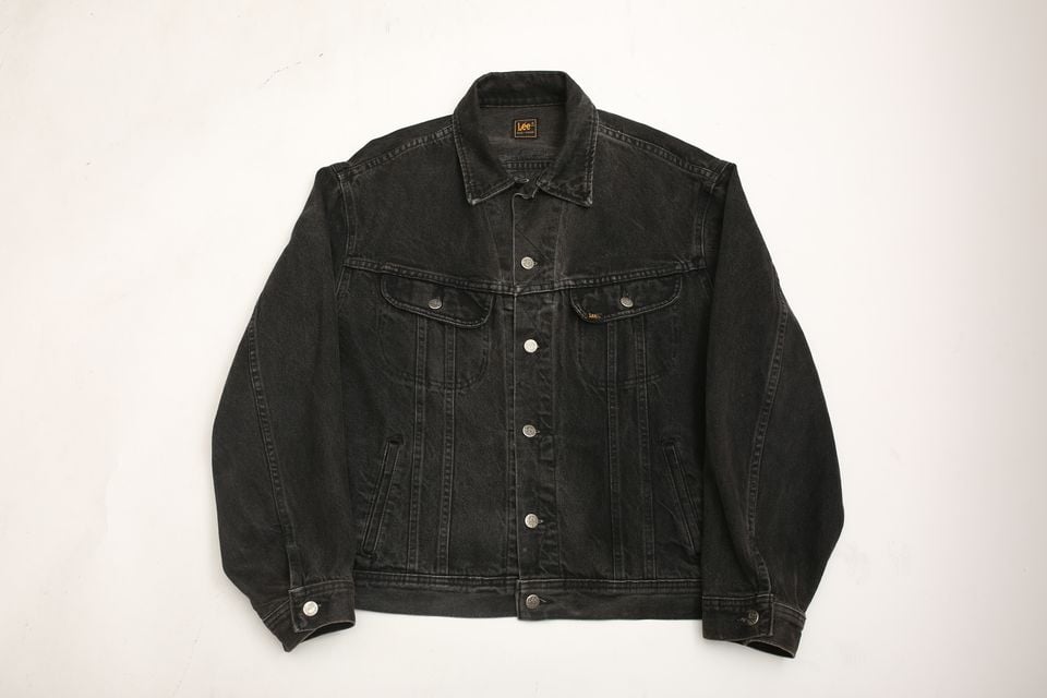 80-90s Lee 220 Black Denim Jacket | Strato