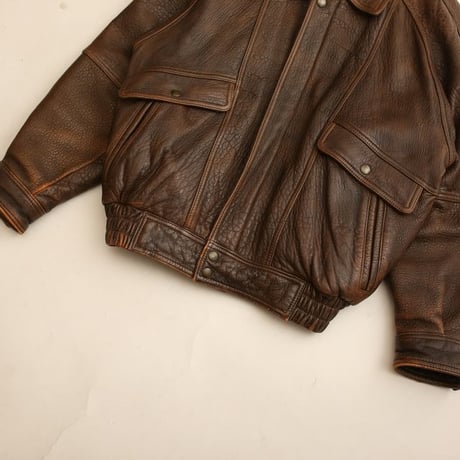 Vintage Brown Leather Jacket