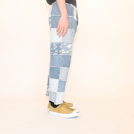 Patchwork Denim Pants