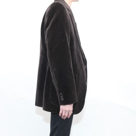 Cotton Velour Tailored Jacket