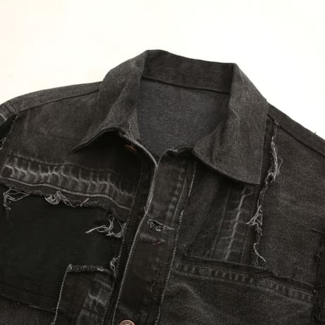 Levi's Patchwork Remake Black Denim Jacket